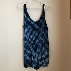 Navy Tie-Dye Romper
